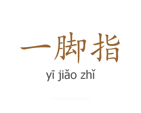一脚指