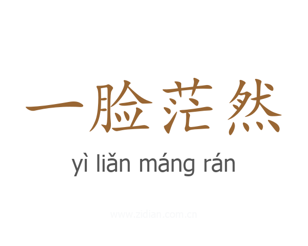 一脸茫然
