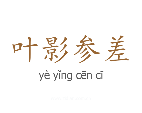 叶影参差