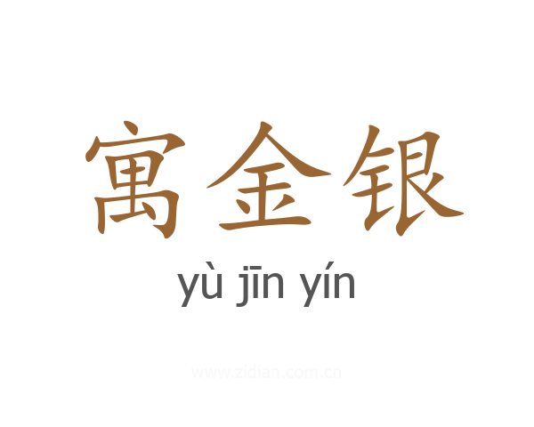寓金银