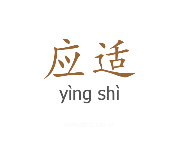 应适