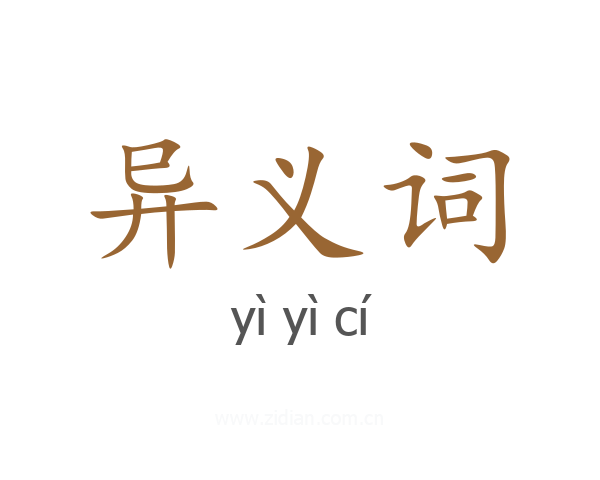 异义词