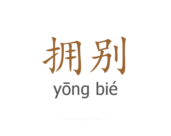 拥别