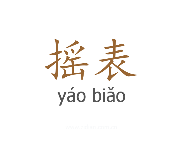 摇表