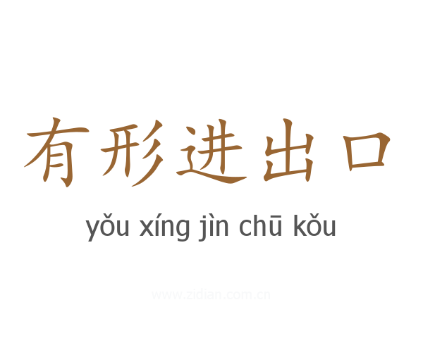 有形进出口