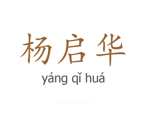 杨启华