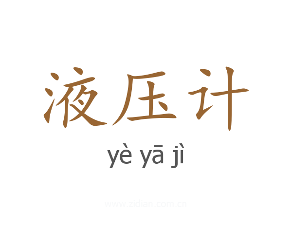 液压计
