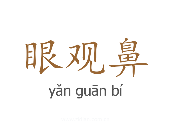 眼观鼻