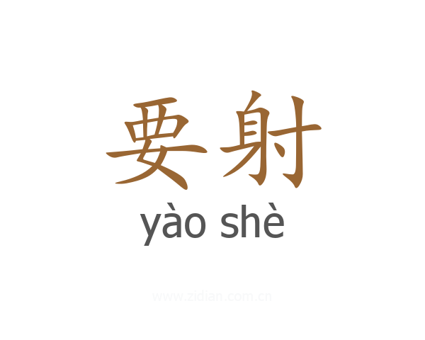 要射