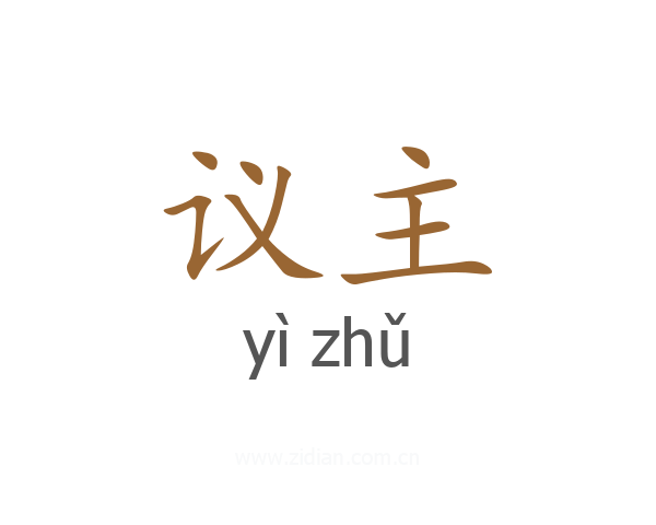 议主