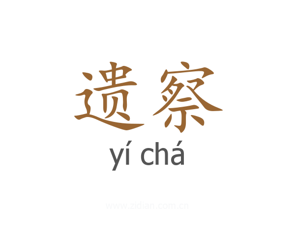 遗察