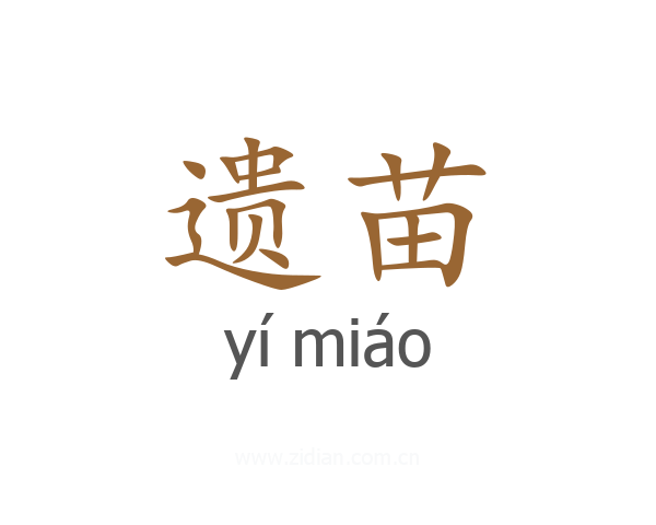 遗苗
