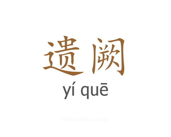 遗阙