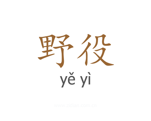 野役