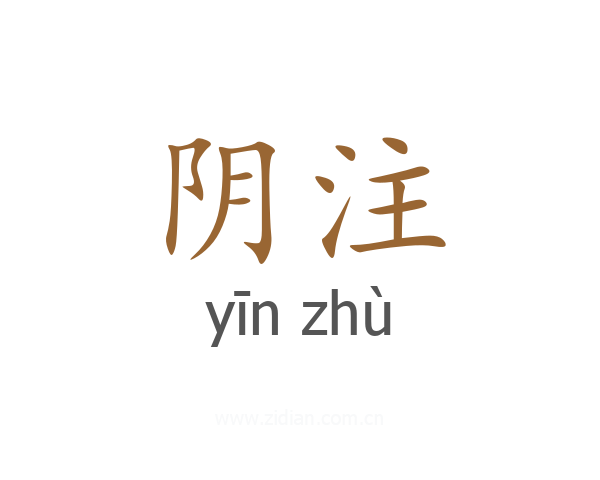 阴注