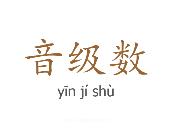 音级数