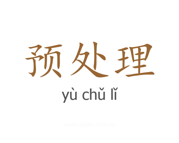 预处理