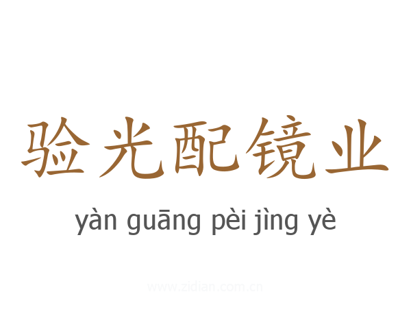 验光配镜业