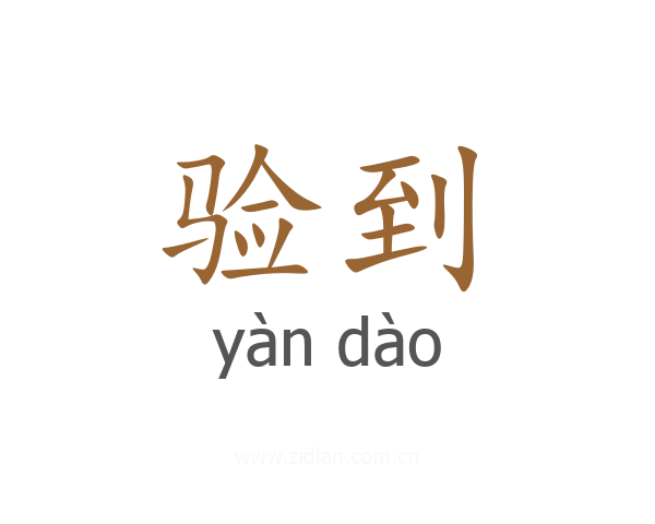 验到