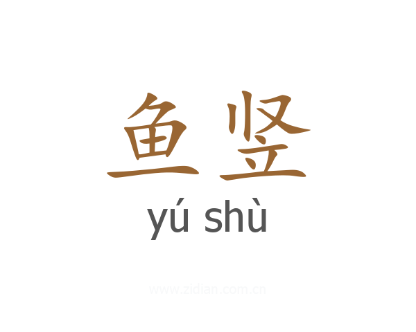 鱼竖