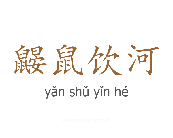 鼹鼠饮河