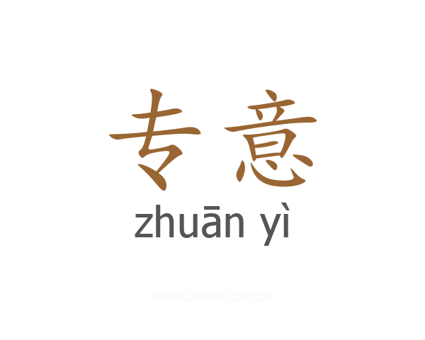 专意