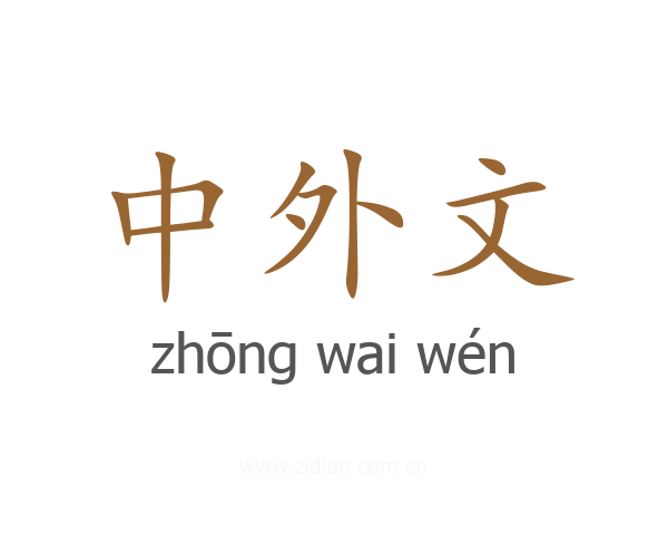 中外文