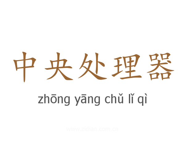 中央处理器