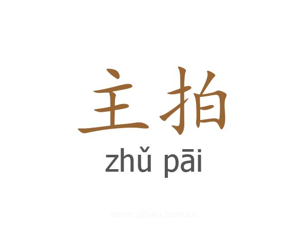 主拍