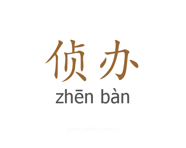 侦办