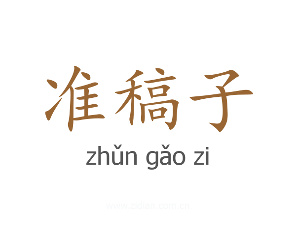 准稿子