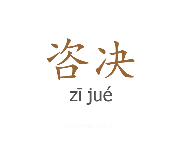 咨决
