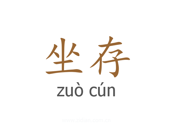 坐存