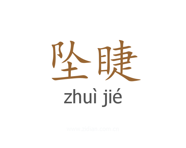坠睫