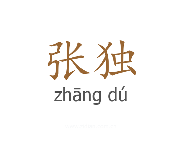 张独