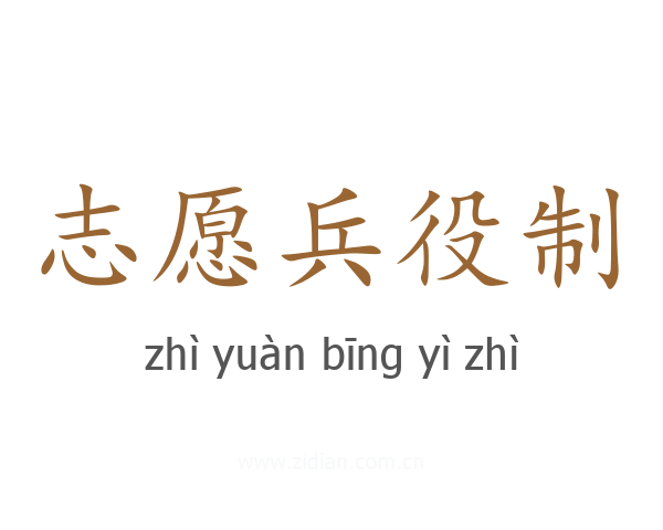 志愿兵役制