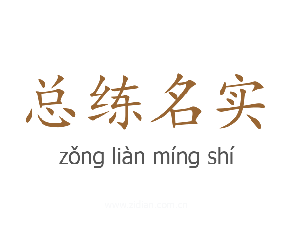 总练名实