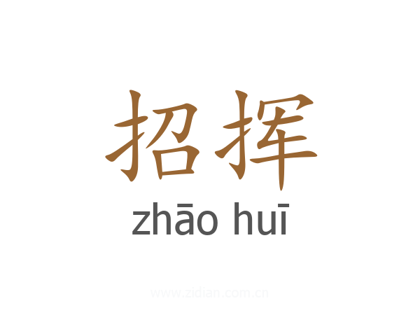 招挥