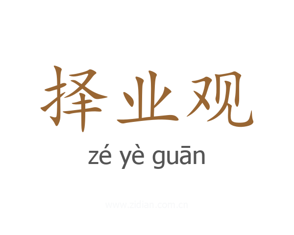 择业观
