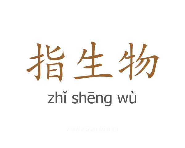 指生物