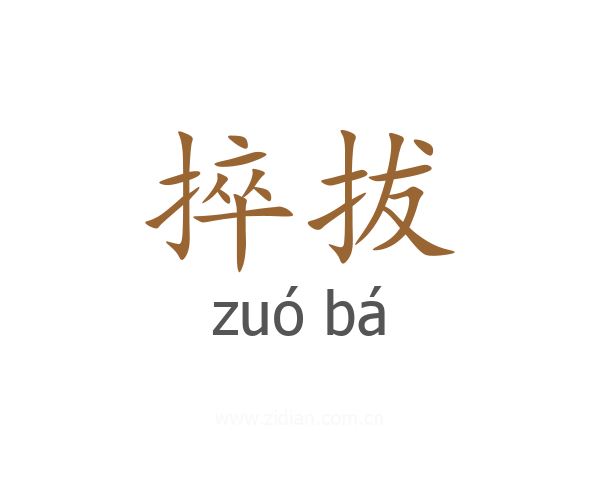 捽拔