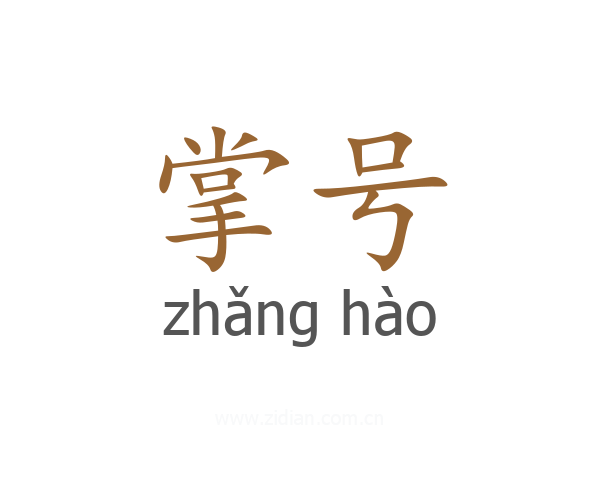 掌号