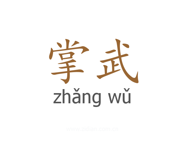 掌武