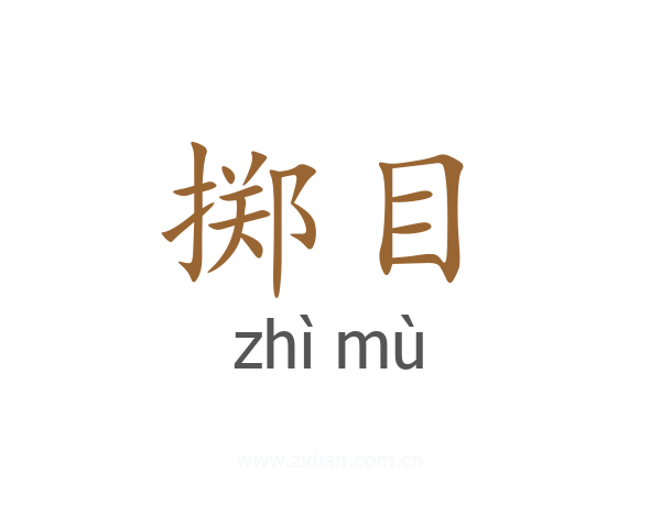 掷目
