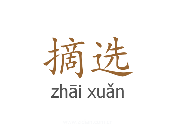 摘选