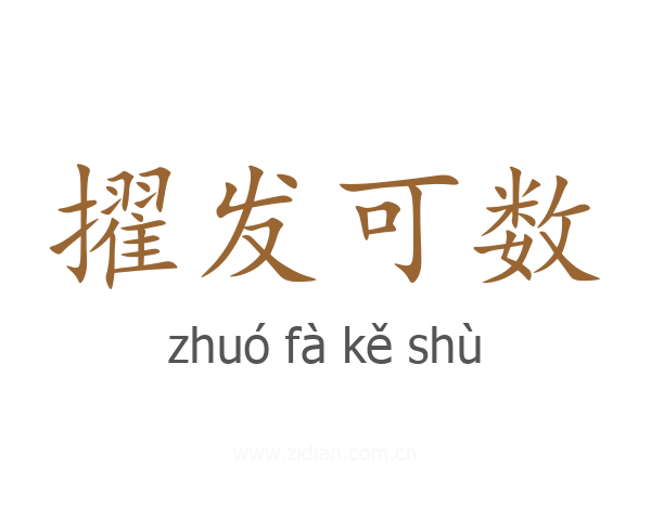 擢发可数