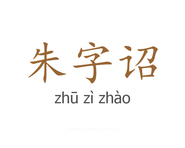 朱字诏