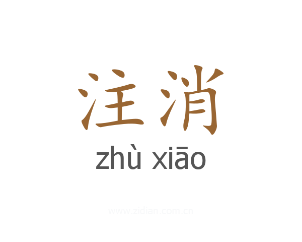 注消
