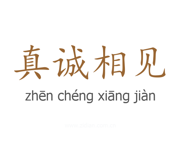 真诚相见