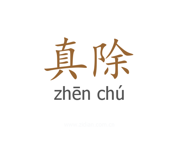 真除
